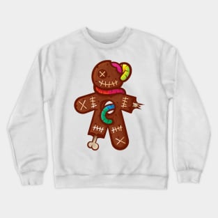 Zombie gingerbred man Crewneck Sweatshirt